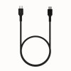 KABEL USB-C / USB-C Greencell PowerFlex 30cm PD 100W czarny silikonowy
